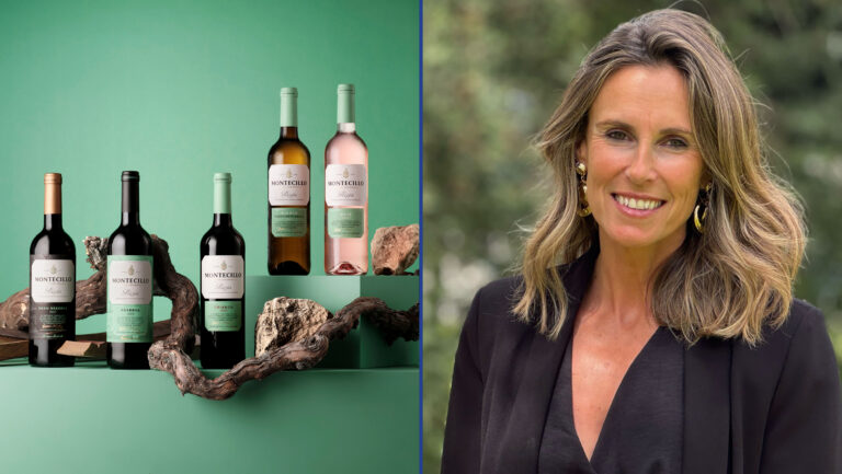 From left to right: Bodegas Montecillo's range of wines; Lourdes Bustamante, the director of communications for Bodegas Montecillo. Photo courtesy of Bodegas Montecillo.