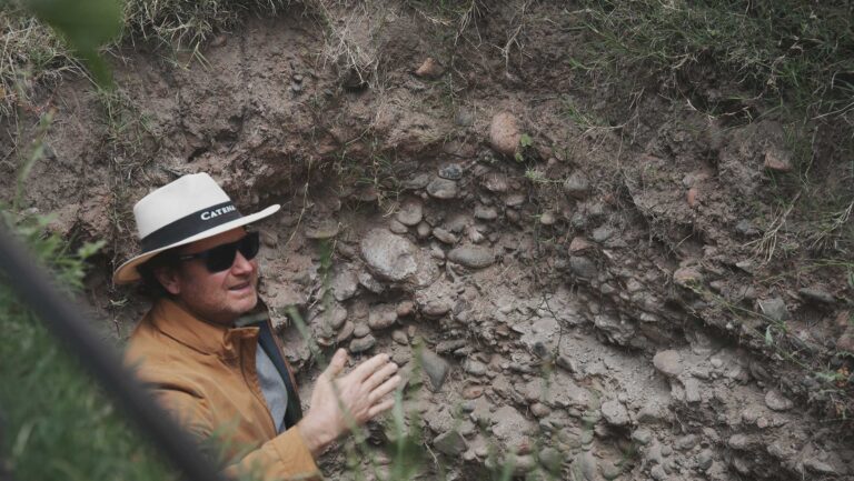 Viticulturist Luis Reginato (pictured above) says vines need filtered exposure, which netting can help provide. Photo courtesy of Catena Zapata.