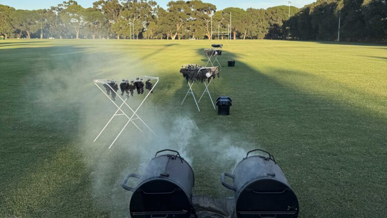 Smoke taint research in progress. Photo by Kerry Wilkinson, Ph.D.